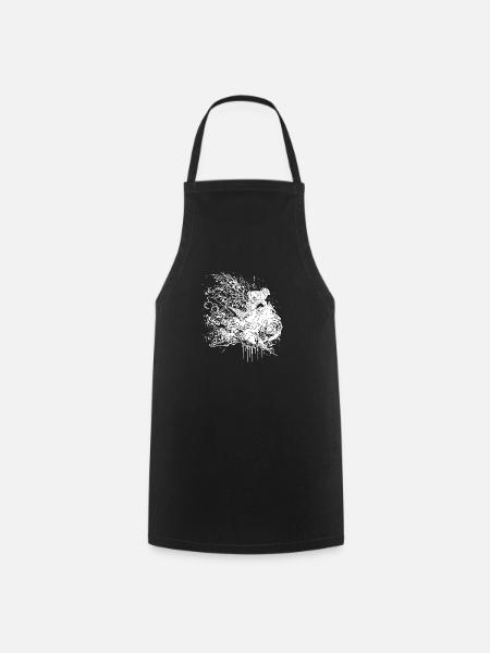 Style Racing Moto Splash - Tablier de cuisine - noir