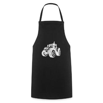 Großer Acker Traktor Landwirt Traum Auto - Kochschürze - Schwarz - Vorne - AI Model Male 185 dark (185cm)