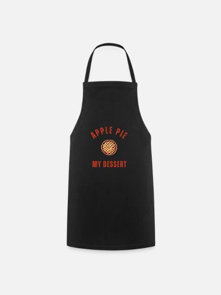 Apple pies with sweet toppings - Cooking Apron - black