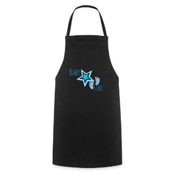 baby star garcon - Tablier de cuisine - noir - Devant - AI Model Male 185 dark (185cm)
