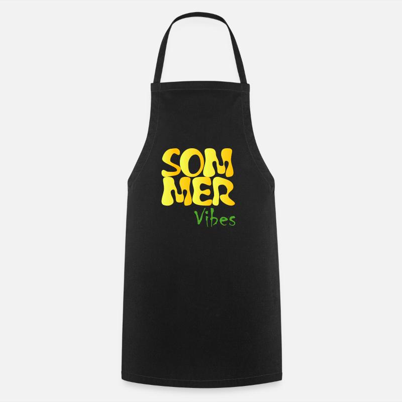 Sommer Vibes - Kochschürze - Schwarz