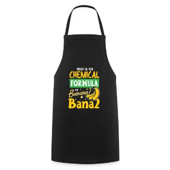 What is the chemical formula for banana BaNa2 - Cooking Apron - black - Front - AI Model Male 185 dark (185cm)
