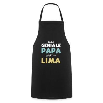 Dieser Geniale Papa Gehört Zu Lima - Kochschürze - Schwarz - Vorne - AI Model Male 185 dark (185cm)
