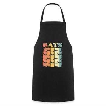 Bats Bat - Cooking Apron - black - Front - AI Model Male 185 dark (185cm)