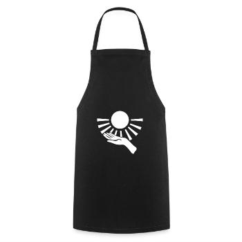 Mains Soleil - Tablier de cuisine - noir - Devant - AI Model Male 185 dark (185cm)