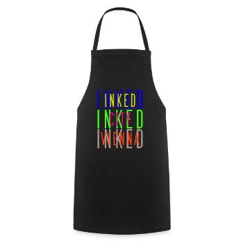 Inked City Vienna tattoo Wien - Cooking Apron - black - Front - AI Model Male 185 dark (185cm)