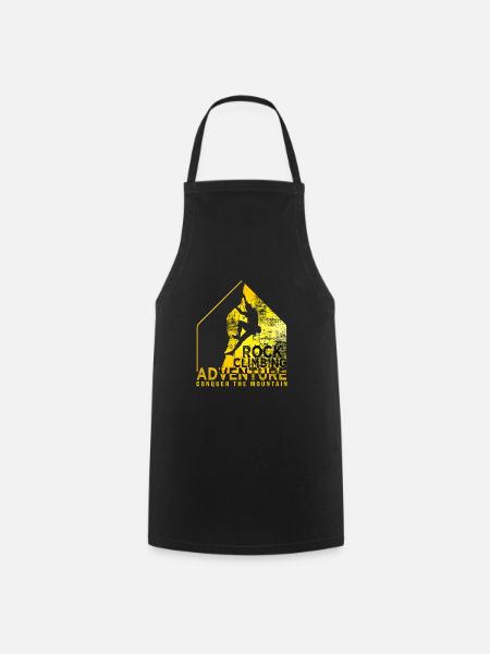 climb escalade sport climbing - Tablier de cuisine - noir