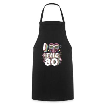 I love the 80s - Tablier de cuisine - noir - Devant - AI Model Male 185 dark (185cm)