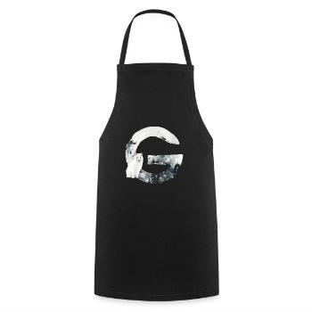G – caractère décoratif – hiver - Tablier de cuisine - noir - Devant - AI Model Male 185 dark (185cm)