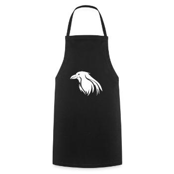 Mignon corbeau rusé - Tablier de cuisine - noir - Devant - AI Model Male 185 dark (185cm)