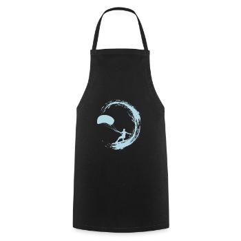 Kite Surfen - Kochschürze - Schwarz - Vorne - AI Model Male 185 dark (185cm)