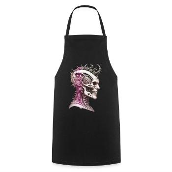 The age of madness - Cooking Apron - black - Front - AI Model Male 185 dark (185cm)