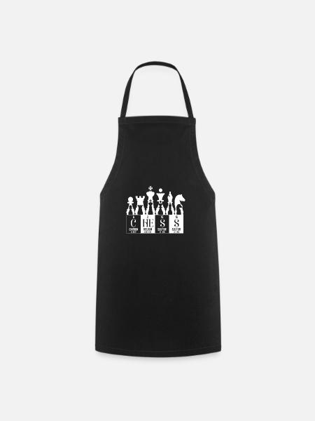 éléments du tableau périodique des échecs - Tablier de cuisine - noir
