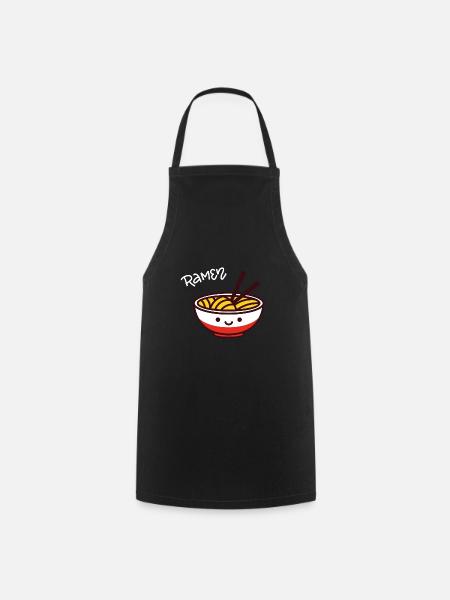 Ramen Schale Nudel Geschenk - Kochschürze - Schwarz