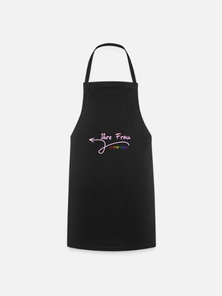 Your Wife Pride Valentine's Day - Cooking Apron - black