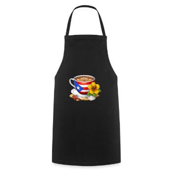 Puerto Rico Coffee - Cooking Apron - black - Front - AI Model Male 185 dark (185cm)
