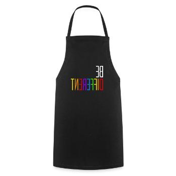LGBT Gay Pride Lesbian Seien Sie andere Geschenkidee - Kochschürze - Schwarz - Vorne - AI Model Male 185 dark (185cm)
