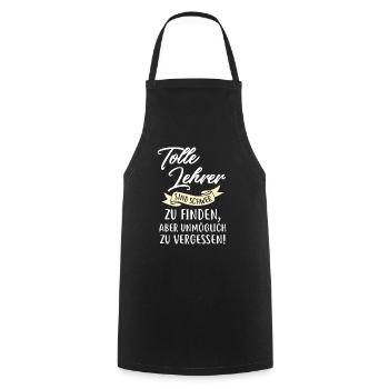 Il est difficile de trouver de bons professeurs - Tablier de cuisine - noir - Devant - AI Model Male 185 dark (185cm)