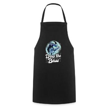 Drop The Bass - Perche avec casque - Tablier de cuisine - noir - Devant - AI Model Male 185 dark (185cm)