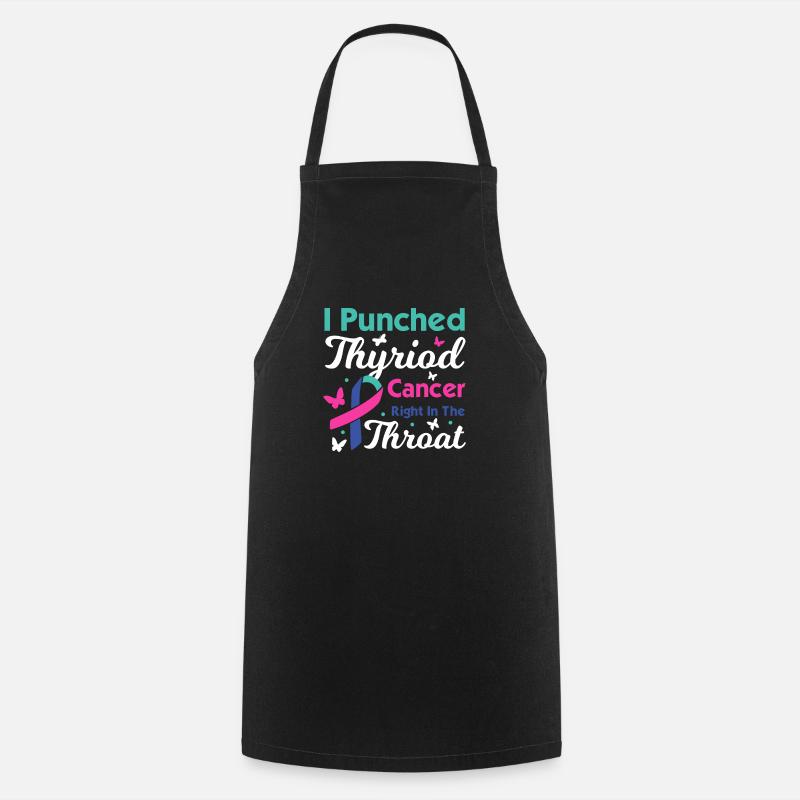 Thyroid Cancer Awareness - Cooking Apron - black
