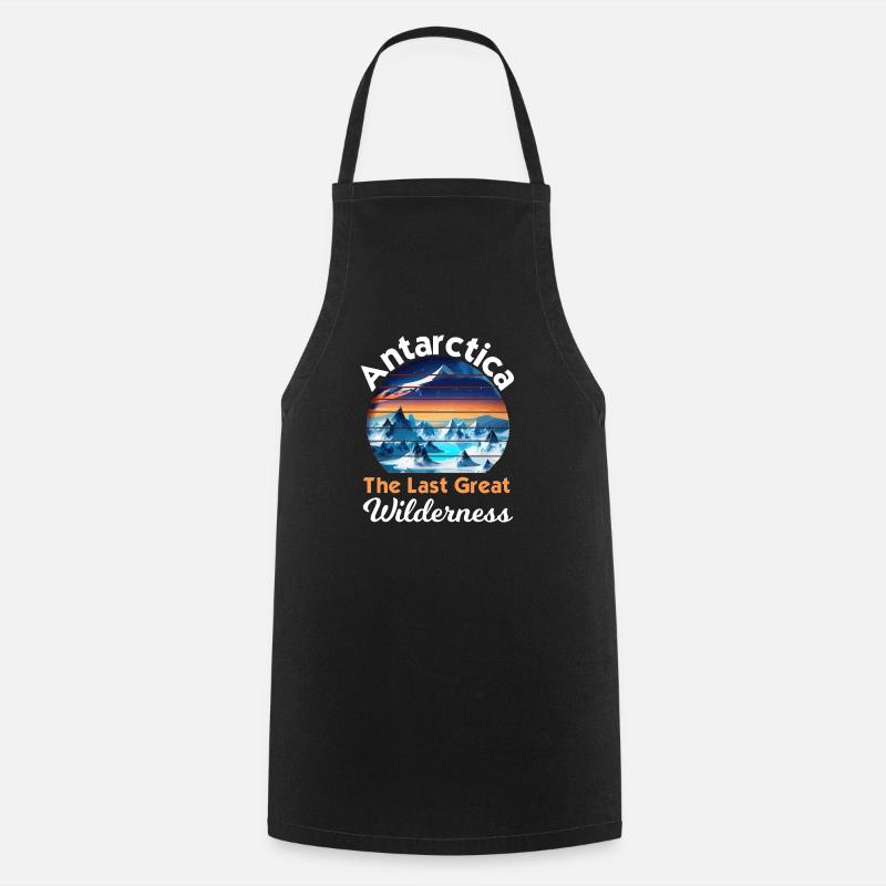 Antarctica The Last Great Wilderness Outdoor - Cooking Apron - black