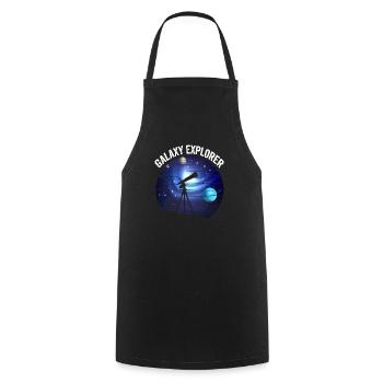 Galaxy Explorer: Astrophotography Passion - Cooking Apron - black - Front - AI Model Male 185 dark (185cm)