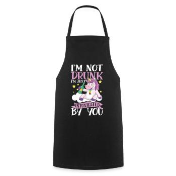 I'm Not Drunk I'm Just Intoxicated By You - Kochschürze - Schwarz - Vorne - AI Model Male 185 dark (185cm)