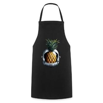 Ananas Astronaut - Kochschürze - Schwarz - Vorne - AI Model Male 185 dark (185cm)