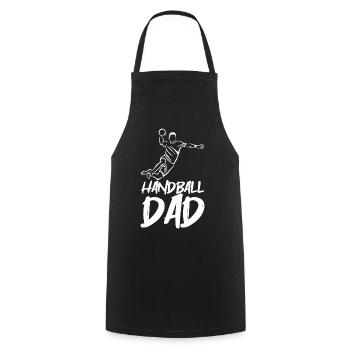 Handball father - Cooking Apron - black - Front - AI Model Male 185 dark (185cm)