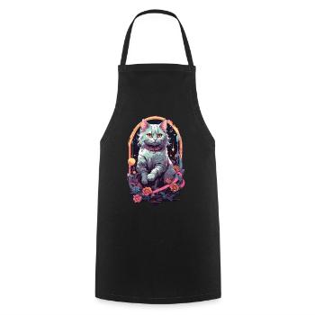Design de chat Pastel gothique pour E-Girls - Tablier de cuisine - noir - Devant - AI Model Male 185 dark (185cm)