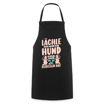Dog Dog Owner Dog Owner Dog Motif Dogs - Cooking Apron - black - Front - AI Model Male 185 dark (185cm)