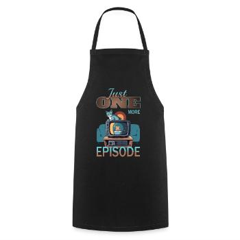 Cat on the air - Cooking Apron - black - Front - AI Model Male 185 dark (185cm)