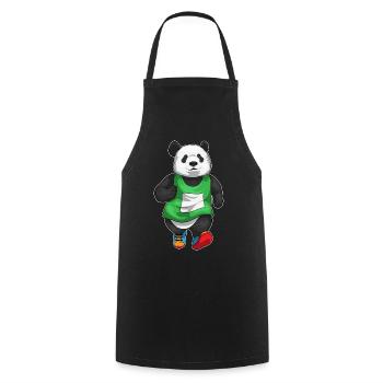 Panda Jogger Jogging Sport - Tablier de cuisine - noir - Devant - AI Model Male 185 dark (185cm)