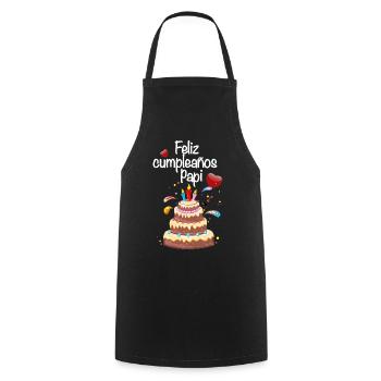 Happy Birthday Daddy Party for Dad - Cooking Apron - black - Front - AI Model Male 185 dark (185cm)