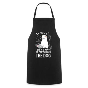 Humorous Cat Math Design - Cooking Apron - black - Front - AI Model Male 185 dark (185cm)
