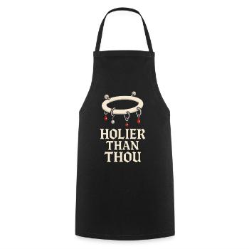 Piercing Addict Body Mod Enthusiast - Tablier de cuisine - noir - Devant - AI Model Male 185 dark (185cm)