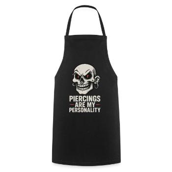 Piercing Addict Body Mod Enthusiast - Tablier de cuisine - noir - Devant - AI Model Male 185 dark (185cm)