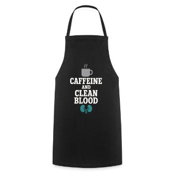 Dialysis Nurse Tech Kidney Care Nephrology - Cooking Apron - black - Front - AI Model Male 185 dark (185cm)