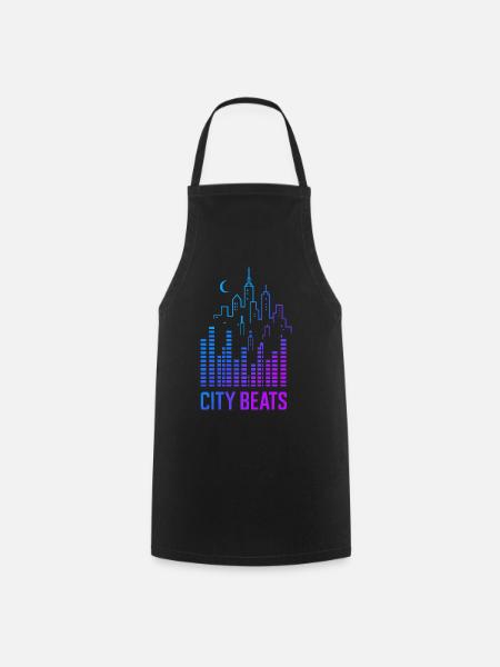 City Beats – Urbaner Sound - Kochschürze - Schwarz