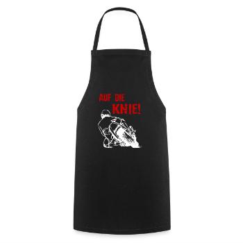 Moto - A genoux Superbike - T-shirt - Tablier de cuisine - noir - Devant - AI Model Male 185 dark (185cm)