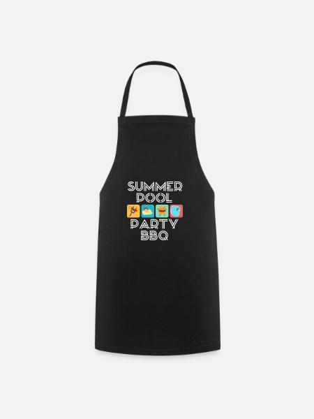 Été - Tablier de cuisine - noir