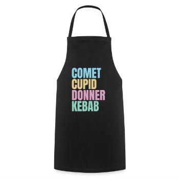 funny Christmas - Cooking Apron - black - Front - AI Model Male 185 dark (185cm)