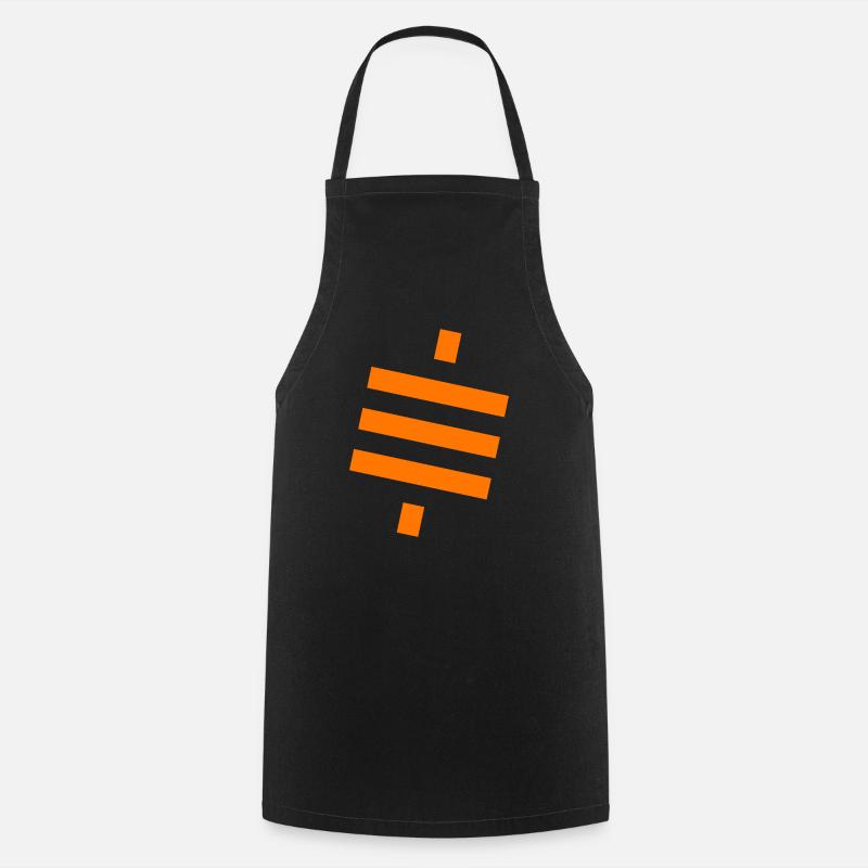 Bitcoin Satoshi BTC Stack Sats Hodl Crypto Logo - Kochschürze - Schwarz