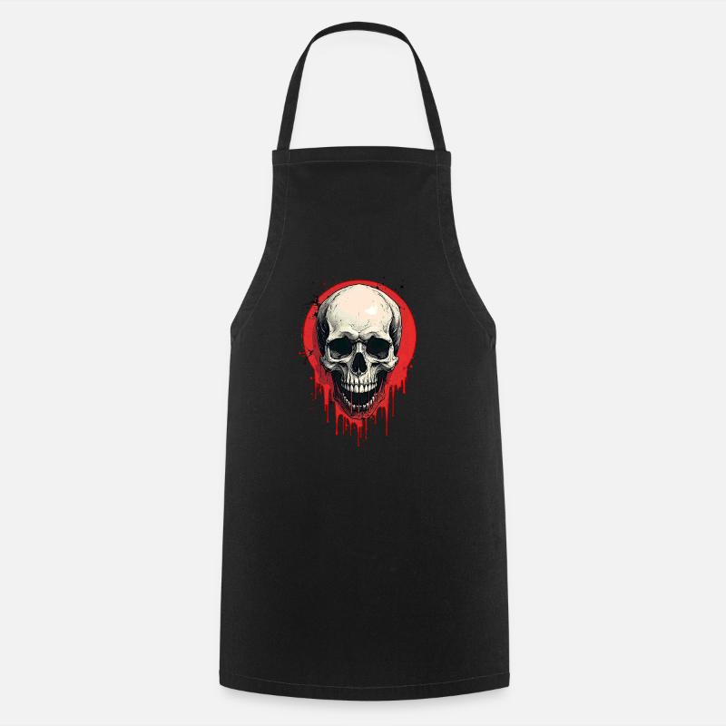 Totenkopf - Kochschürze - Schwarz