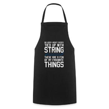 Hockey Skates Favorite Things - Cooking Apron - black - Front - AI Model Male 185 dark (185cm)