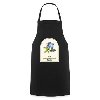 « Je propagerais ça » - Gardener’s Humor Indoor - Tablier de cuisine - noir - Devant - AI Model Male 185 dark (185cm)