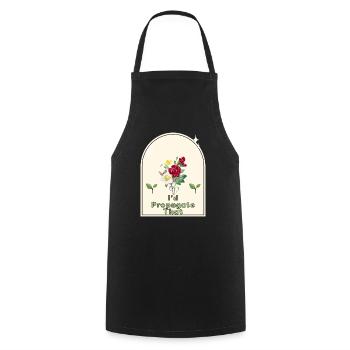 « Je propagerais ça » - Gardener’s Humor Indoor - Tablier de cuisine - noir - Devant - AI Model Male 185 dark (185cm)