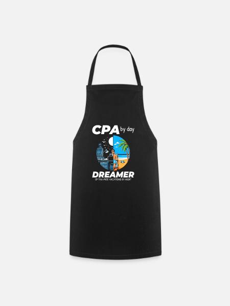 CPA Daydreams: Balancing Work and Bliss in Split - Cooking Apron - black