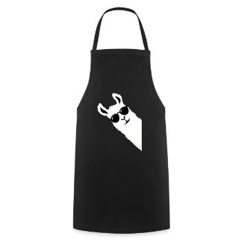 Lama Drôle de lunettes de soleil - Tablier de cuisine - noir - Devant - AI Model Male 185 dark (185cm)