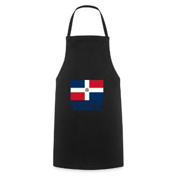 Dominican Republic - Cooking Apron - black - Front - AI Model Male 185 dark (185cm)